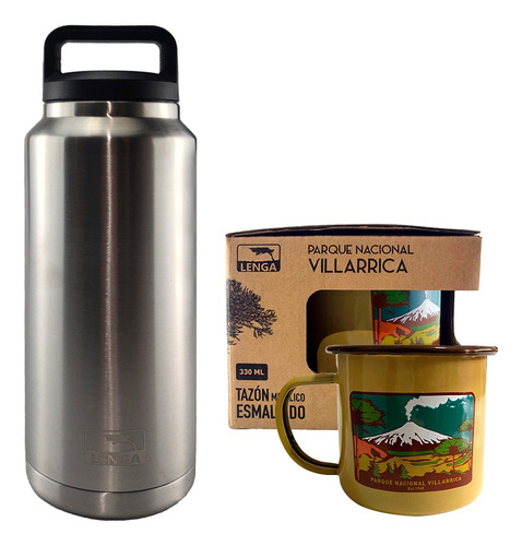 Pack Tazón Mug Parque Nacional + Botella Inox 1064ml Lenga®