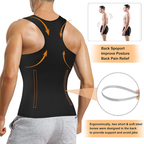 Camisetas Interiores Para Hombre Faja Reductora Compresión
