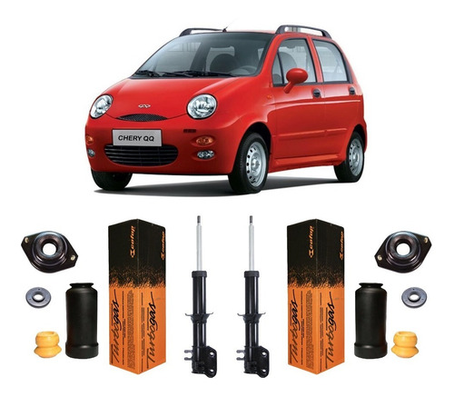 Imagem 3 de 3 de 2 Amortecedor Kit Batente Dianteiro Chery Qq 2011 2012 2013