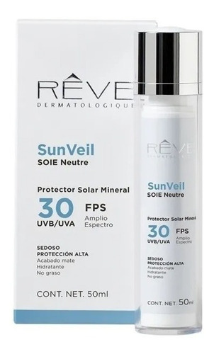 Reve Protector Solar Mineral Soie Neutre 30fps 50ml Uvb/uva