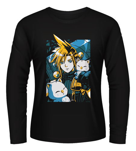 Playera Ff Cloud Strife Final Fantasy Manga Larga