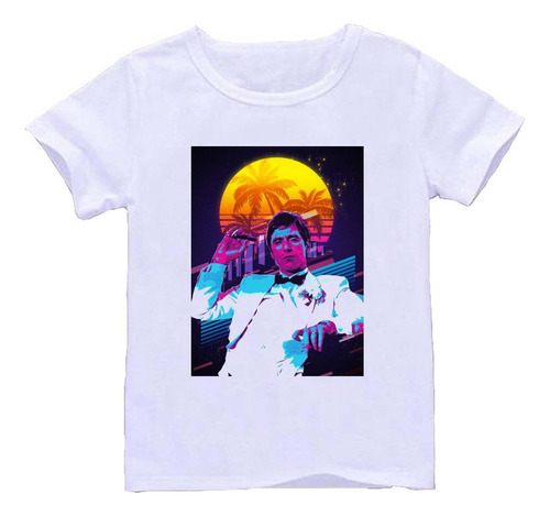 Remera Blanca Adultos Scarface Tony Montana R36