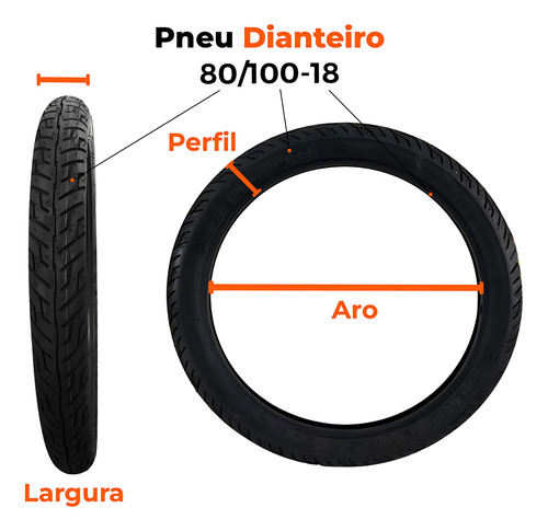 Kit Pneu Yes 125 275-18 (80-100-18) + 100-80-18 S/ C Pirelli