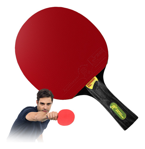 Raquete de ping pong Giant Dragon Sportive+ TopEnergy P40+ de 5 estrelas madeira FL (Côncavo)