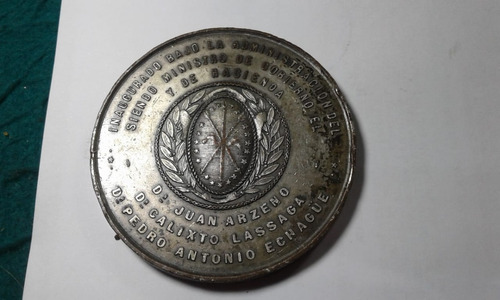 Medalla Santa Fe Palacio De Gobierno 1908- Gob.  Echague