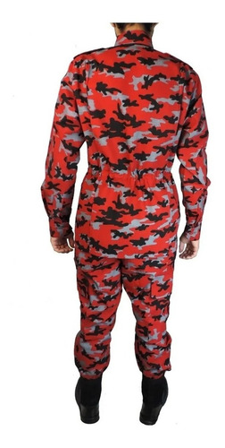 Imagem 2 de 2 de Farda Tática Combat Camuflado Vermelho - Airsoft - Paintball