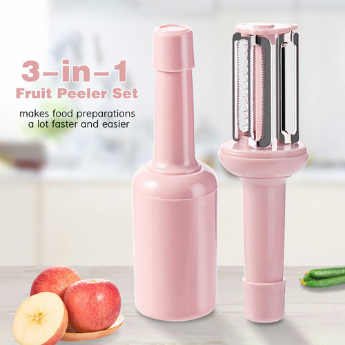 Sqd Juego De Peladores De Frutas 3 En 1 Con Cuchillas De