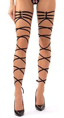 Mujer Lencería Sexy Strappy Garter Straps Stockings 5w8xw