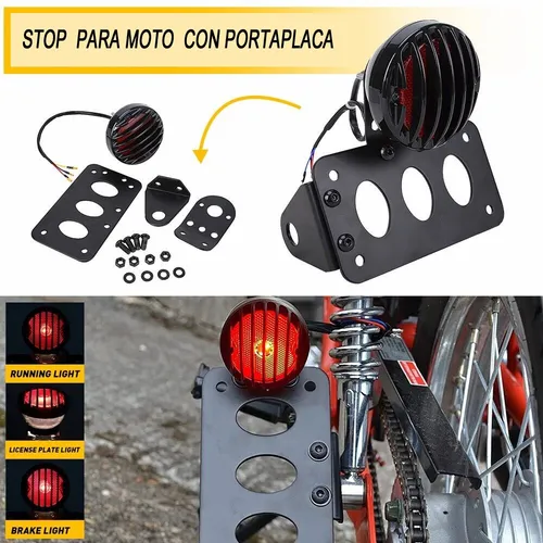 Stop Café Racer Universal Con Portaplaca