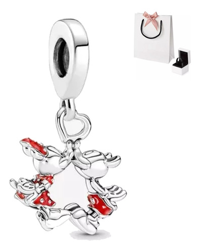 Charm Pandor4 Disney Mickey Minnie Mouse Amor Beso Pandor4