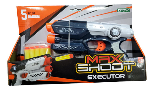 Pistola Lanza Dardos Max Shoot Mod. Thunder 5 Dardos Ditoys