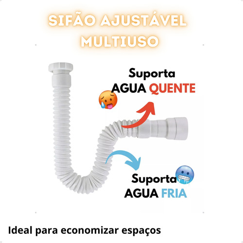 Kit Tanque Plástico Branco 28 Litros Lavanderia Com Sifão
