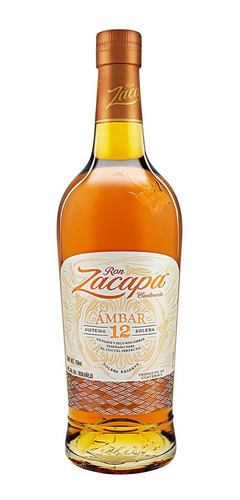 Botella De Ron Zacapa Ámbar 12 Años 750ml.