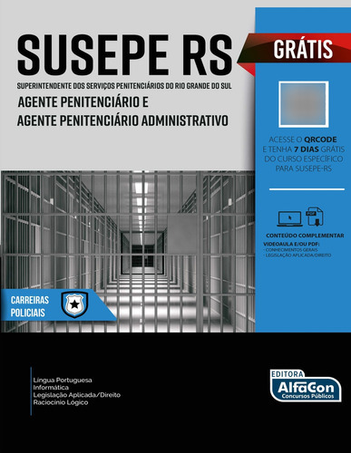 Agente Penitenciário E Agente Penitenciário Administrativo  Superintendente Dos Serviços Penitenciários Do Rio Grande Do Sul  Susepe Rs, De Equipe Alfacon. Editora Alfacon, Capa Mole Em Português