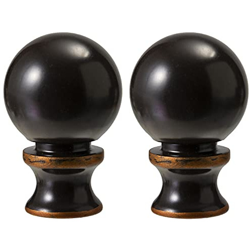 Lighting Lamp Finials 1-1/2 In High,1/4-28 In Base Ball...