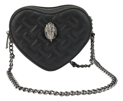 Bolsa Negro De Corazon Chico Holly Land Bs56 Mujer