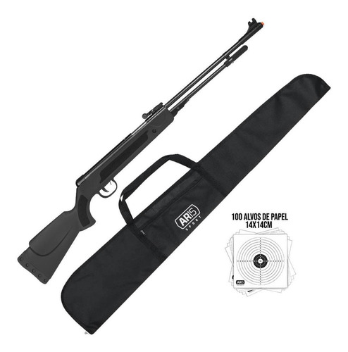 Carabina Pressão Fixxar 5.5 Spring Black + Capa Simples 1,2m