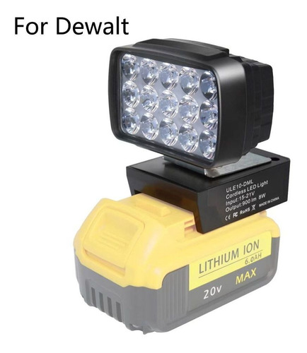 Linterna De Luz Led De Trabajo Para Makita/dewalt 18v/20v