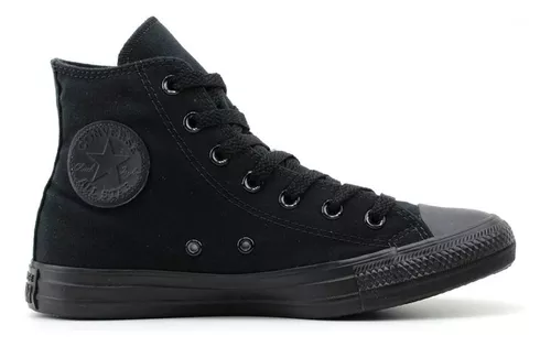 All Star Plataforma Cano Alto Preto