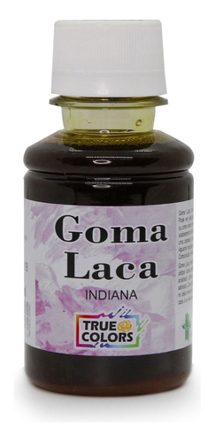 Goma Laca Indiana Imitação 100ml True Colors Cor Tabaco