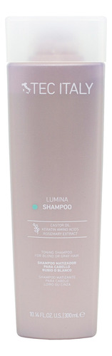 Tec Italy Lumina Shampoo Matizador Silver Rubio 300ml 6c
