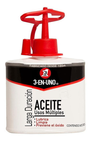 Aceite 3-en-uno Gotero 30ml X1 Und