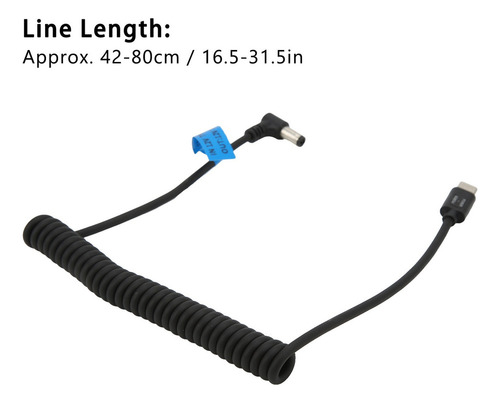 Plugue Dc 5,5x2,5 Mm Cabo De Carregamento Universal 12v Powe