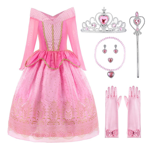 Relibeauty Disfraz De Princesa Para Niñas Pequeñas Con Acc