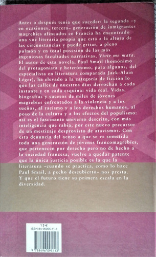 Vivir Me Mata - Paul Smaïl - El Cobre Barcelona 2003 (Usado)