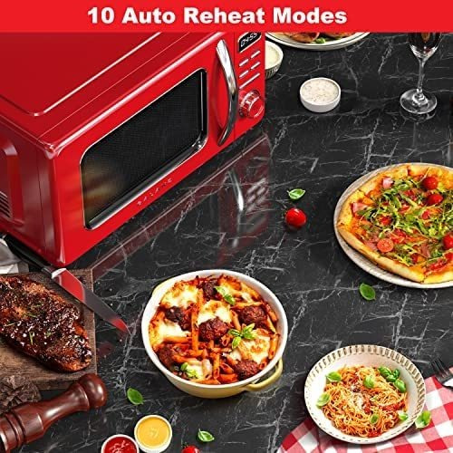 Imagen 5 de 8 de Galanz Glcmkz11rdr10 Horno De Microondas Retro Para Encimera