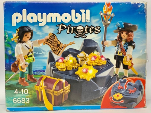 Playmobil 6683 Piratas Con Tesoro Del 2014 Para Barco Rtrmx