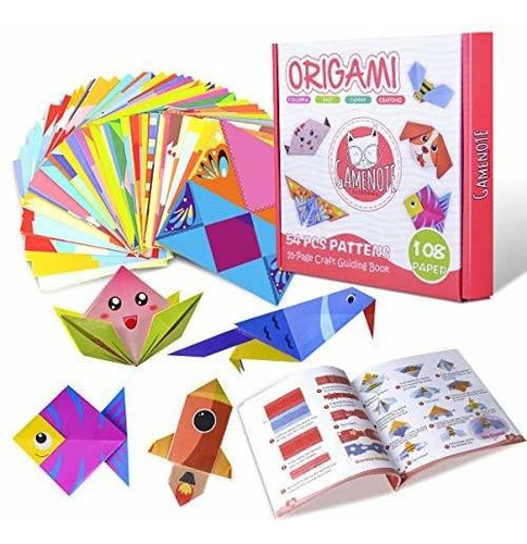 Gamenote Colorido Kit De Origami Para Niños 118 Papeles De 