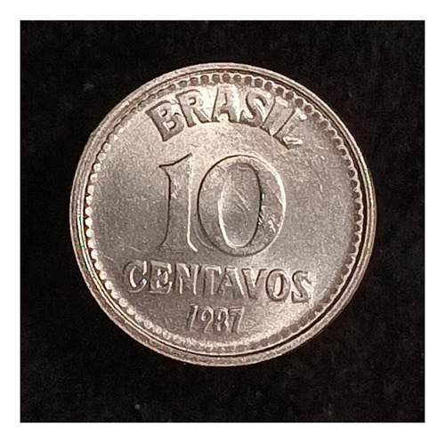 Brasil 10 Centavos 1987 Sin Circular Km 602