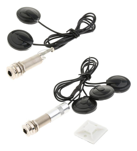 1 Pieza Pastilla De Guitarra Recogida De 2 Transductores