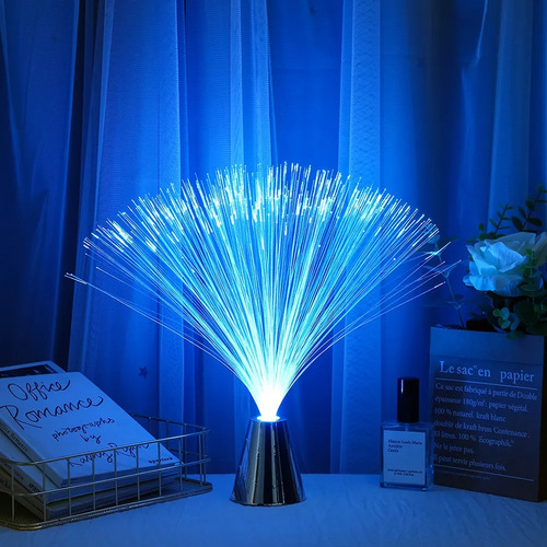 // Linterna Led Colorida De Fibra Óptica Con Luz Nocturna