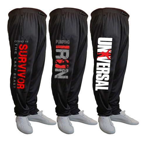 3 Pantalon Baggies Microfibra Genetic Training Pack 