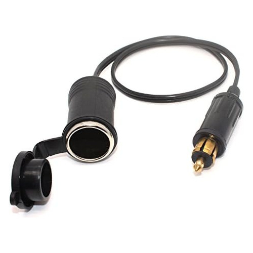 Extended Hella Din Male Plug To Standard Cigarette Ligh...