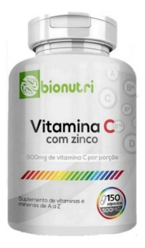 Vitamina C Con Zinc 120 Capsulas 500 Mg