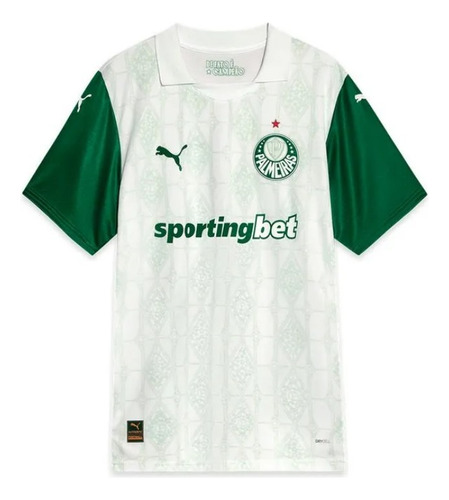 Camisa Palmeiras Away Branca 25/26 Masculino Torcedor