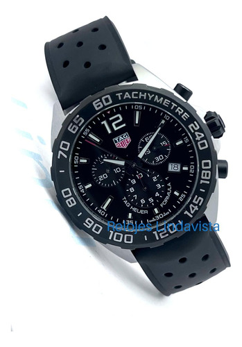 Reloj Tag Heuer Formula 1 Cronógrafo Negro Caucho Moderno