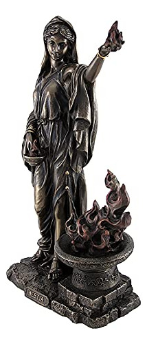 Veronese Design Diosa Griega Hestia Estatua De Bronce Roman