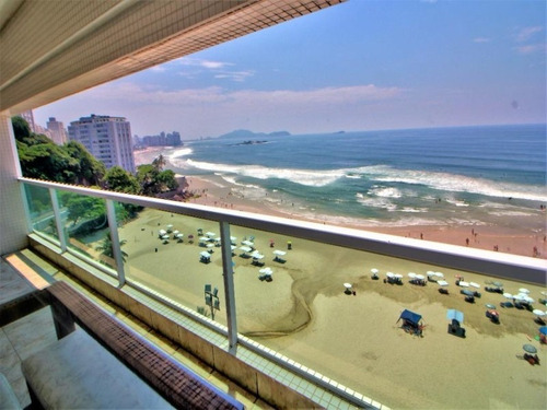 Imagem 5 de 20 de Praia Das Astúrias - Guarujá - Frente Total Para O Mar - 3 Dormitórios - Lazer Total - Ap3973 - 34710845
