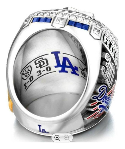 Nuevo Anillos Serie Mundial De Béisbol Los Angeles Dodgers
