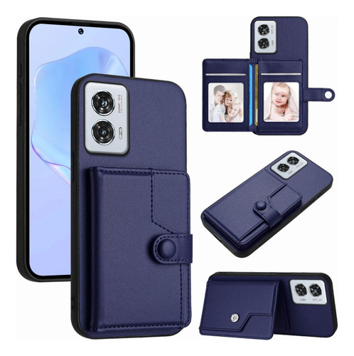Compatible Funda Rfid Con Bolsa De Tarjetas For Motorola Edge 50 Pro P