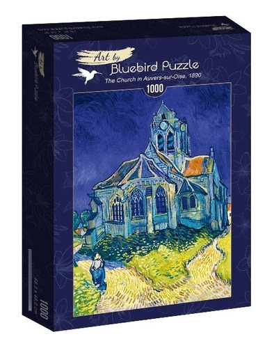 Rompecabezas The Church In Auvers Van Gogh Bluebirds 1000 Pz