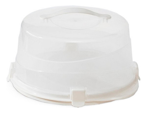 Super Campana Porta Tortas Luxury C/traba Colombraro Color Blanco