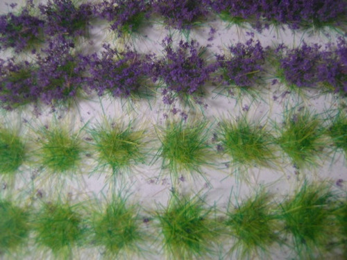 Imagen 8 de 10 de Nico Blister De Matas Y Flores Violetas D 10 Mm H0 (pmf 07)