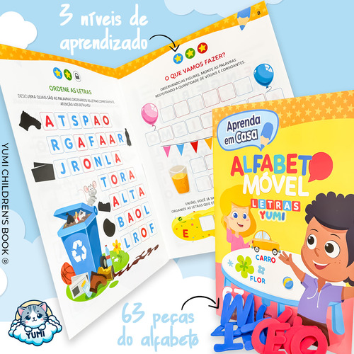 Livro Cartilha De Exercícios : Caminho Da Alfabetização Letra Cursiva | Praticando Caligrafia - Para Crianças