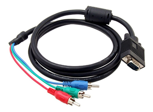 Cable Adaptador Vga Macho A Video Por Componentes Rgb 1,5 Mt