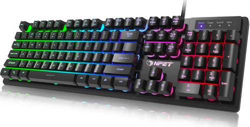Imagen 1 de 5 de Teclado Gaming Npet